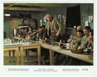 4s050 DIRTY DOZEN color 8x10 still '67 Lee Marvin goes over the mission with the condemned men!