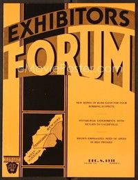 4t039 EXHIBITORS FORUM exhibitor magazine December 8, 1931 Garbo on the cover of Movie Gossip!