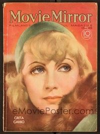 4t077 MOVIE MIRROR magazine December 1931 wonderful art of Greta Garbo by John Rolston Clarke!