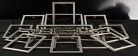 4t010 LOT OF 18 METAL FRAMES lot '60s actual theater-used frames that displayed 8x10 stills!