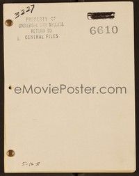 4t125 100 MEN & A GIRL script May 12, 1937, screenplay by Charles Kenyon!