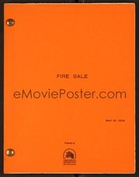 4t141 FIRE SALE second draft script May 21, 1976, screenplay by Robert Klane!
