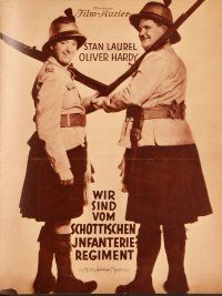 4t173 BONNIE SCOTLAND German program '36 great different images of Stan Laurel & Oliver Hardy!