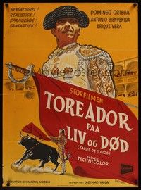 4v510 AFTERNOON OF THE BULLS Danish '56 Ladislao Vajda's Tarde de toros, Wenzel art of matador!