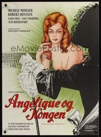 4v512 ANGELIQUE & THE KING Danish '65 artwork of sexy nude Michele Mercier!