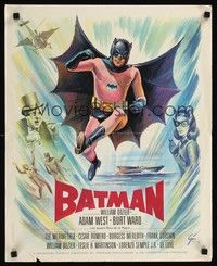 4v248 BATMAN French 15x21 '66 DC Comics, great art of Adam West & Burt Ward w/villains!