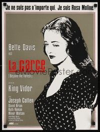 4v252 BEYOND THE FOREST French 15x21 R80s King Vidor, close-up artwork of Bette Davis!