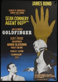4v004 GOLDFINGER Swedish R67 Sean Connery as James Bond 007, Aberg artwork!