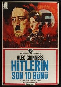 4v003 HITLER: THE LAST TEN DAYS Turkish '73 Alec Guinness as Adolf, Doris Kunstmann as Eva Braun!