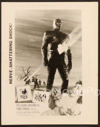 4x503 MUMMY 2 8x10 stills '59 Peter Cushing, artwork of Christopher Lee as the monster!