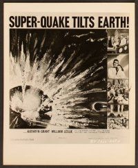 4x351 NIGHT THE WORLD EXPLODED 8 8x10 stills '57 a super-quake tilts the Earth, nature goes mad!