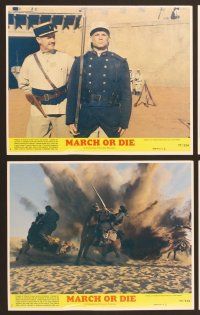 4x163 MARCH OR DIE 8 8x10 mini LCs '76 Gene Hackman, Terence Hill, Max Von Sydow, Ian Holm