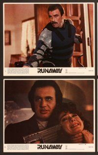 4x247 RUNAWAY 8 8x10 mini LCs '84 Tom Selleck & Cynthia Rhodes battle against killer machines!