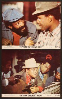 4x256 UPTOWN SATURDAY NIGHT 8 8x10 mini LCs '74 Sidney Poitier, Bill Cosby, & Harry Belafonte