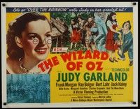 4y113 WIZARD OF OZ style A 1/2sh R55 Victor Fleming, huge c/u Judy Garland + with co-stars!