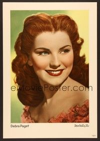 4y260 DEBRA PAGET Italian 14x20 '51 toothy close smiling portrait of the pretty star!