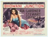 4y114 BHOWANI JUNCTION TC '55 sexy Eurasian beauty Ava Gardner in a flaming love story!
