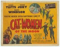 4y115 CAT-WOMEN OF THE MOON TC '53 campy cult classic, see the lost city of love-starved women!