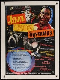 4z257 JAZZ, DANCE, & RHYTHM linen German '56 Dixie Stompers, Bill Coleman & Benny Waters