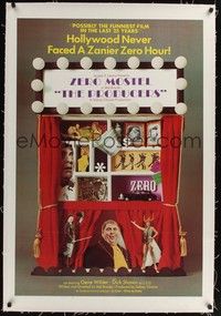 4z148 PRODUCERS linen 1sh '67 Mel Brooks, Zero Mostel & Gene Wilder perform on Broadway!