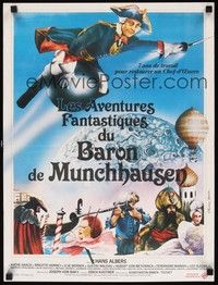 5a149 ADVENTURES OF BARON MUNCHAUSEN French 15x21 R70s Josef von Baky's Munchausen, Hans Albers!