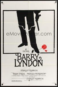 5b076 BARRY LYNDON 1sh '75 Stanley Kubrick, Ryan O'Neal, cool art by Bourduge!
