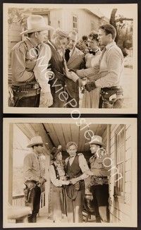 5c850 ARIZONA TRAIL 2 8x10 stills '43 cowboy Tex Ritter, Fuzzy Knight, Dennis Moore, Janet Shaw