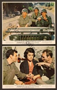5c357 ANZIO 2 color 8x10 stills '68 Edward Dmytryk's Lo Sbarco di Anzio, Robert Mitchum, Peter Falk