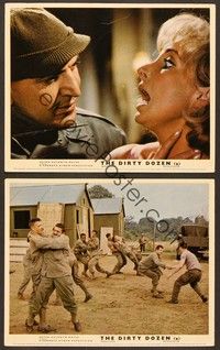 5c012 DIRTY DOZEN 2 English FOH LCs '67 Telly Savalas, great image of the guys fighting each other!