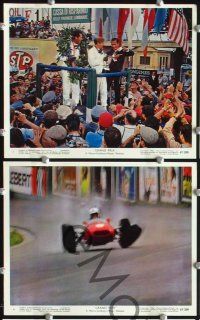 5c013 GRAND PRIX 15 Eng/US color 8x10s '67 Formula One race car driver James Garner, Jessica Walter