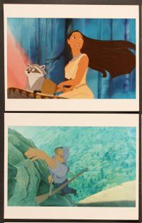 5c033 POCAHONTAS 10 color 8x10 stills '95 Disney, Native American Indians, great cartoon images!