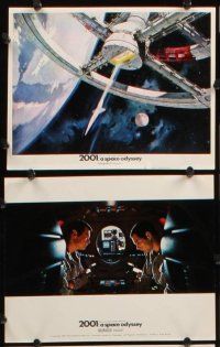 5c002 2001: A SPACE ODYSSEY 14 English FOH LCs '68 Stanley Kubrick, cool Cinerama images!