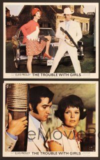 5c008 TROUBLE WITH GIRLS 7 English FOH LCs '69 Elvis Presley, Sheree North, Marlyn Mason!