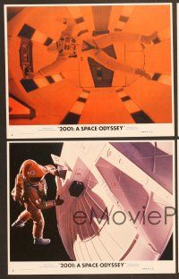 5c052 2001: A SPACE ODYSSEY 8 8x10 mini LCs '68 Stanley Kubrick classic, Gary Lockwood, Kier Dullea