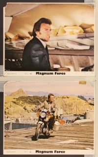 5c030 MAGNUM FORCE 10 color 8x10 mini LCs '73 Clint Eastwood is Dirty Harry, Hal Holbrook!
