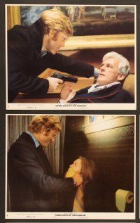 5c221 THREE DAYS OF THE CONDOR 6 8x10 mini LCs '75 secret agent Robert Redford & Faye Dunaway!
