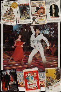 5d005 LOT OF 24 FOLDED ONE-SHEETS lot '59-'04 Saturday Night Fever teaser, PT109, Shaggy Dog +more!