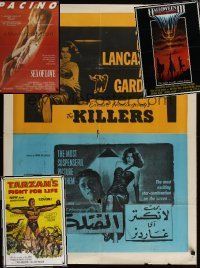 5d009 LOT OF 10 FOLDED LEBANESE POSTERS lot '60s-'80s Sea of Love, Halloween III, Tarzan + more!
