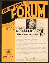 5d058 EXHIBITORS FORUM exhibitor magazine January 28, 1932 Dressler as Emma makes showmen happy!