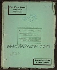 5d262 GINGER revised final shooting script script March 29, 1935, screenplay by Arthur Kober!