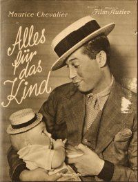5d191 BEDTIME STORY German program '33 Maurice Chevalier & pretty Helen Twelvetrees, different!