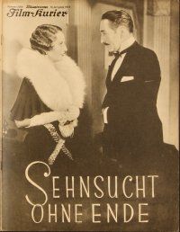 5d196 FORBIDDEN German program '33 different images of Barbara Stanwyck & Menjou, Frank Capra