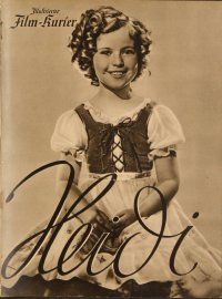 5d197 HEIDI German program '38 different images of cute Shirley Temple & Jean Hersholt!