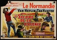 5e638 GUNMAN'S WALK Belgian '58 Van Heflin, Tab Hunter & Kathryn Grant in a savage saga!