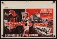 5e665 LA DONNA CHE VENNE DAL MARE Belgian '57 Vittorio De Sica, sexy Sandra Milo!