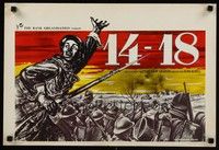 5e697 OVER THERE, 1914-18 Belgian '63 Jean Aurel WWI documentary, cool artwork!