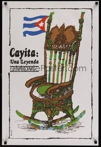 5e518 CAYITA: UNA LEYENDA Cuban '81 Luis Felipe Bernaza, Bachs artwork of rocking chair!