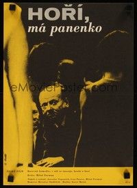 5e336 FIREMEN'S BALL Czech 11x16 '67 Czechoslovakian Milos Forman's Hori ma panenko, Bidlo art!