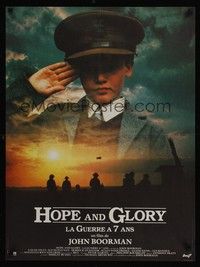 5e402 HOPE & GLORY French 23x32 '87 John Boorman's memories of England during World War II!