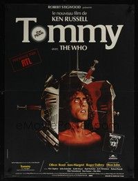 5e437 TOMMY French 23x32 '75 The Who, different Boumendil art of Roger Daltrey!